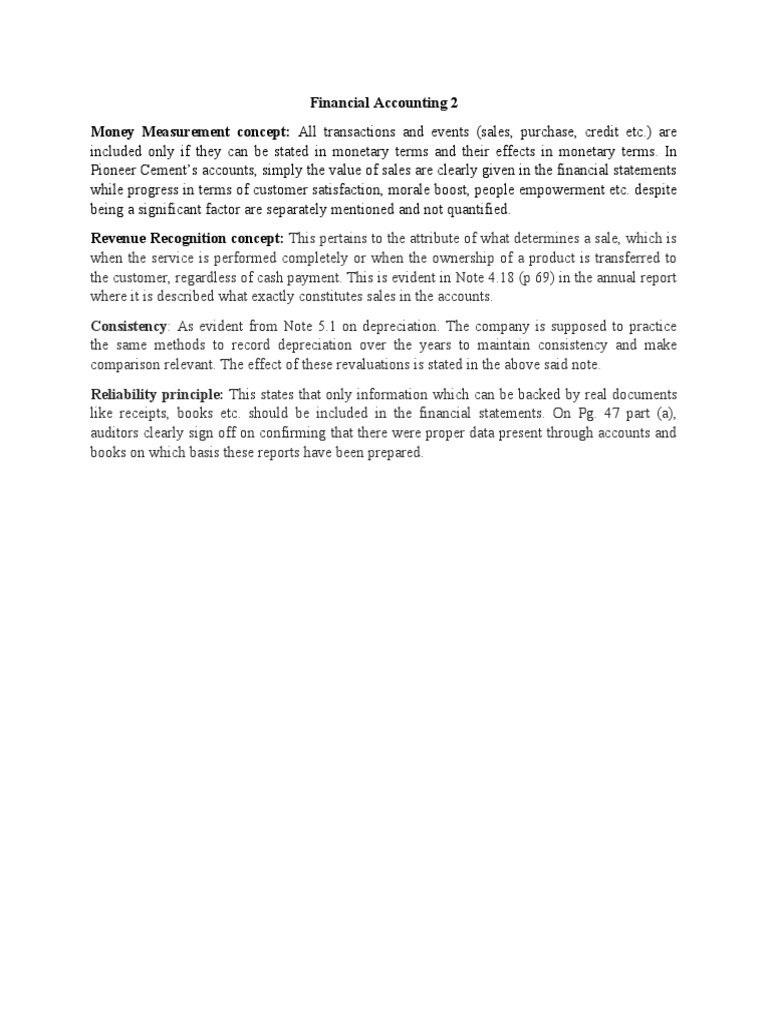 Key Financial Accounting Concepts Explained | PDF
