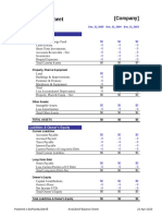 Basic Balance Sheet