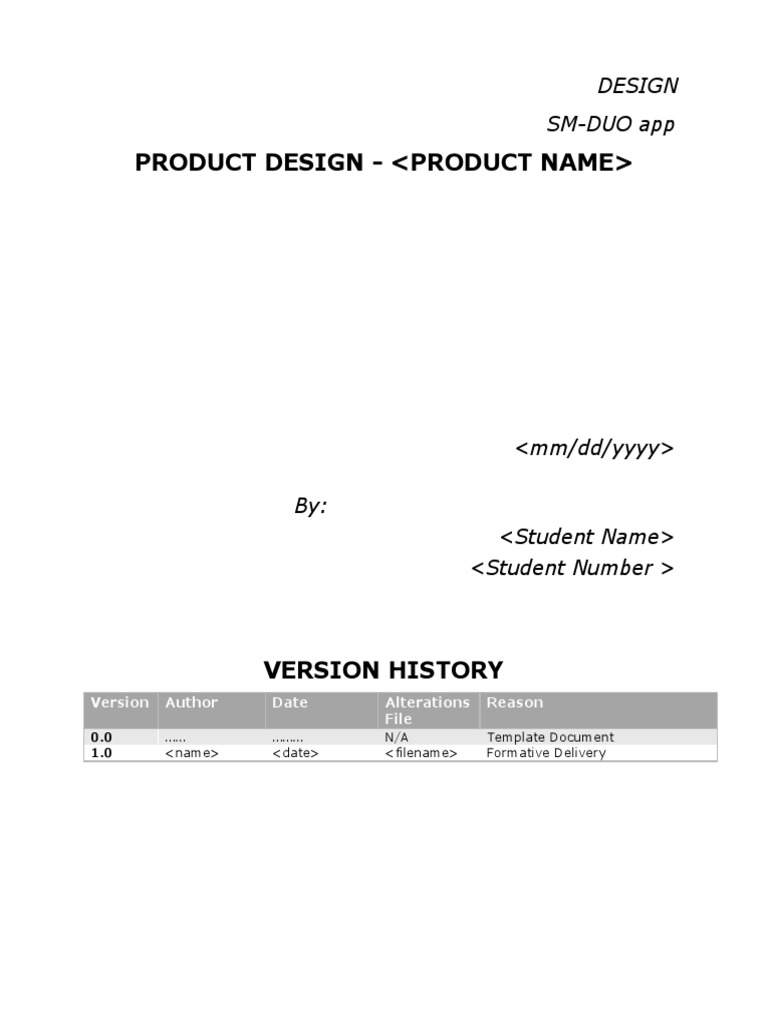 Product Design Concept Template | PDF | Use Case | Internet Privacy