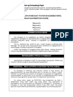 Konseptong Papel DISIFIL PDF