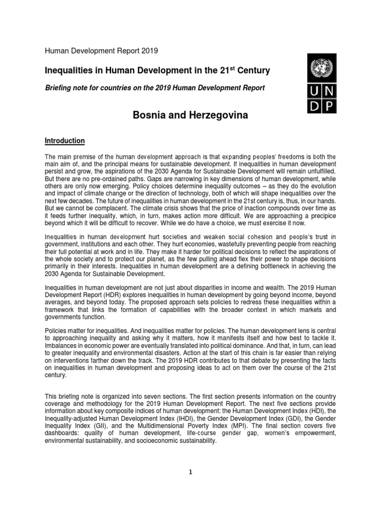 Inequalities In Human Development In The 21St Century – UJPU