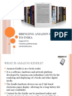 Bringing Amazon Kindle To India: Suggested by Chandan Gaddamanugu 10ESPHH010014