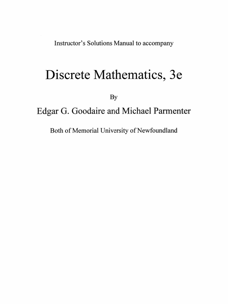 Discrete Mathematics With Graph Theory (3rd Edition) | Mathematical