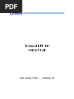 Winbond LPC I/O W83627THF: Date: August 7, 2003 Revision: 0.8