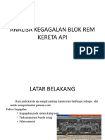 Analisa Kegagalan Blok Rem Kereta Api