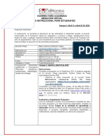 Diseño Instruccional para Estudiantes - Procesos Industriales I - Semanas (13 Abril  al 25 Abril; 27 Abril al 9 Mayo; 11 Mayo al 22 Mayo; 25 Mayo al 30 Mayo)