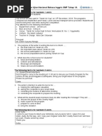 Latihan Ujian Nasional Bahasa Inggris SMP Tahap 1A: The Following Text Is For Numbers 1 and 2