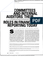 Audit Committee and Internal Auditors.......