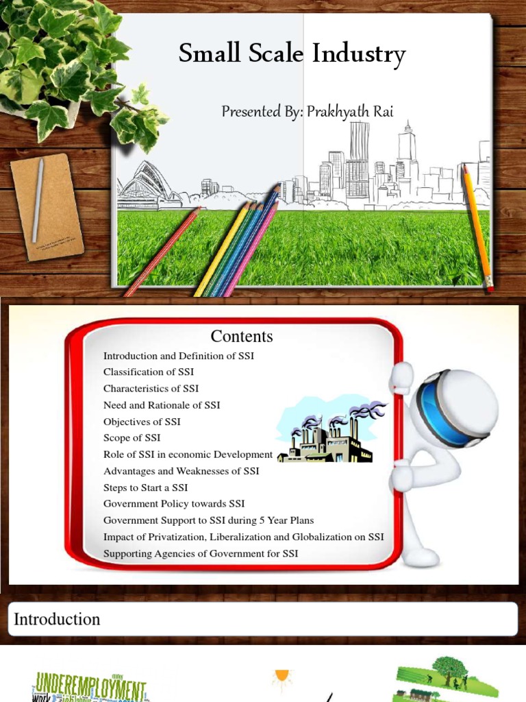 Small Scale Industries Overview | PDF | Venture Capital | Corporate Finance