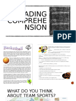 Reading Comprehension Basketball