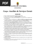 Auxiliar de Servicos Gerais - Fmec