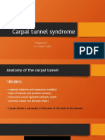 Carpal tunnel syndrome anatomy and treatment