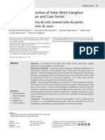 Artrhoscopic Resection of Volar Wrist Ganglion: Surgical Technique and Case Series