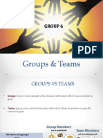 Groups vs Teams