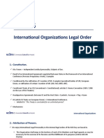 Unit 6: International Organizations Legal Order