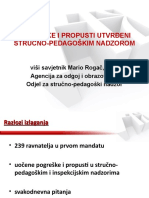 Pogreske I Propusti Utvrdene Strucno-Pedagoskim Nadzorom Rogac 2013