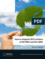 How To Integrate 2015 Revisions of ISO 9001 and ISO 14001: White Paper