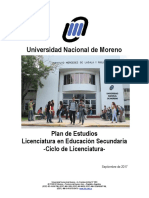 Plan de Estudios Educacion Secundaria