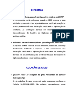 Ufpb Informativo Diploma Colação