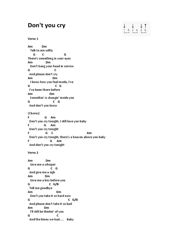 Dont You Cry PDF