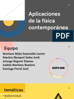 Aplicaciones de La Física Contemporánea