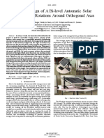 A Novel Design of A Bi-Level Automatic Solar Tracker Using Rotations Around Orthogonal Axes