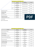 OTBS Booking & MET 2020 Schedule PDF