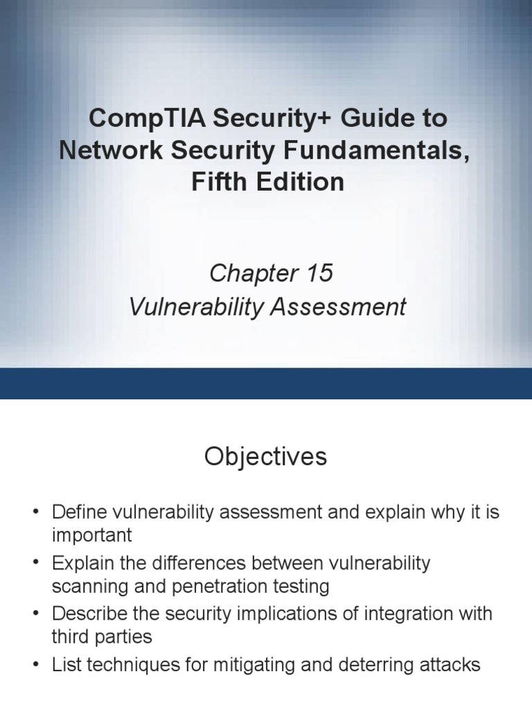 Comptia Security+ Guide To Network Security Fundamentals, Fifth Edition ...