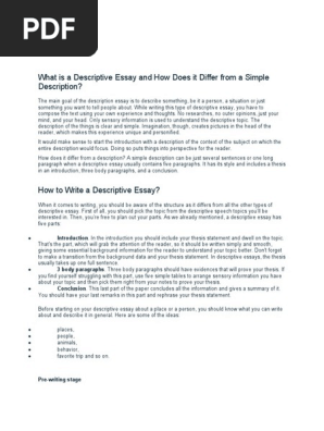 Descriptive Writing
