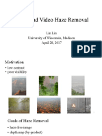Image and Video Haze Removal: Lin Liu University of Wisconsin, Madison April 28, 2017