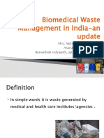 BIOMEDICAL WASTE MANAGEMENT AN UPDATE