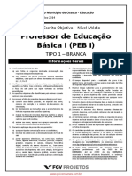 Concurso Público 2014 da Prefeitura de Osasco - Prova Objetiva Nível Médio PEB I