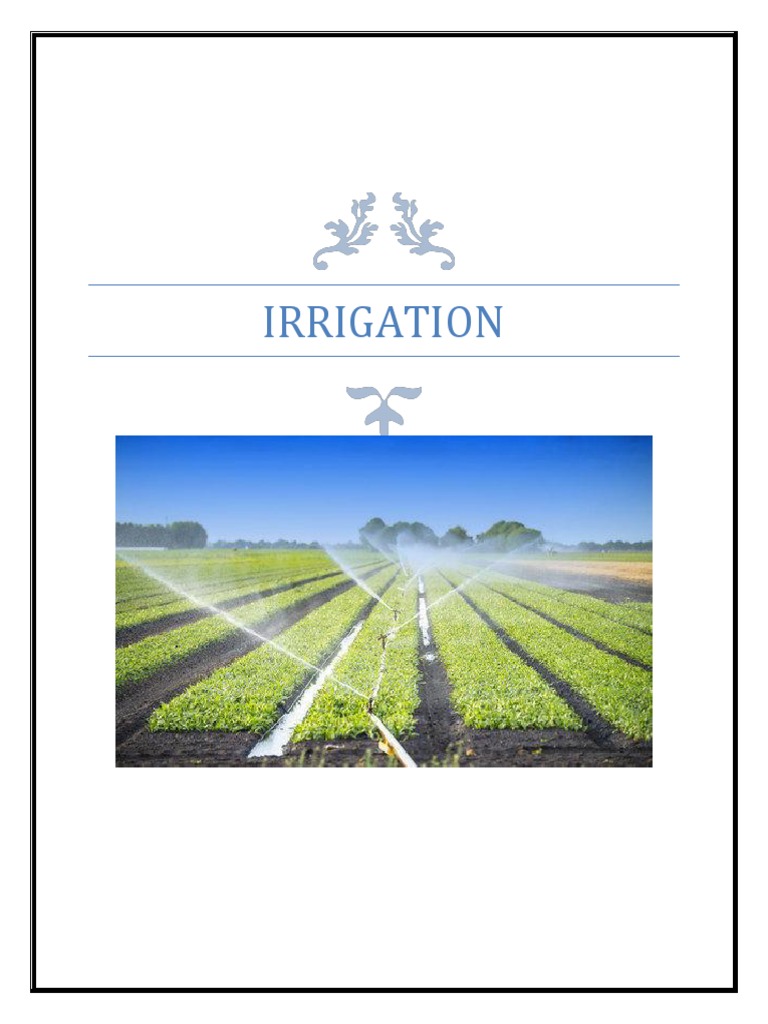 IRRIGATION Notes PDF PDF Soil Dam
