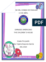 Actividad Conejo de Pascuas