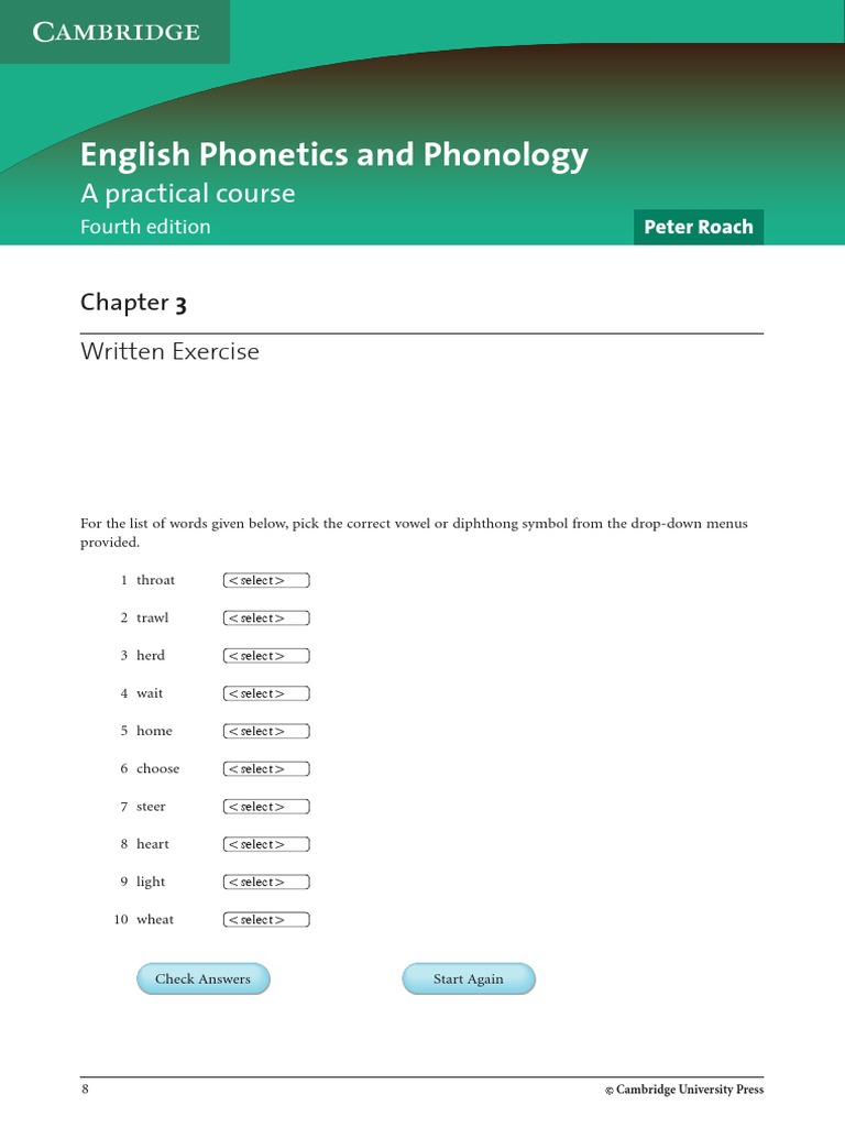 English Phonetics and Phonology: A Practical Course | PDF | Language ...