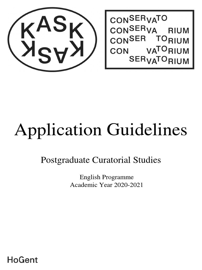 Postgraduate Curatorial Studies Guide | PDF