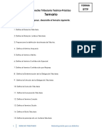 Temario de Derecho Tributario Sustantivo y Procesal PDF