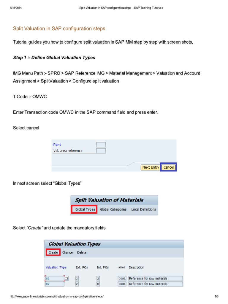 Split Valuation in SAP C.. PDF