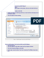 Figure 1: Add Developer Tab Into Excel 2007 Ribbon