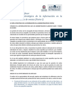 Apunte Del Profesor El Papel Estrategico de La Informacion en La Administración de Ventas Parte 1 PDF