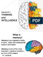 Memory, Thinking, and Intelligence
