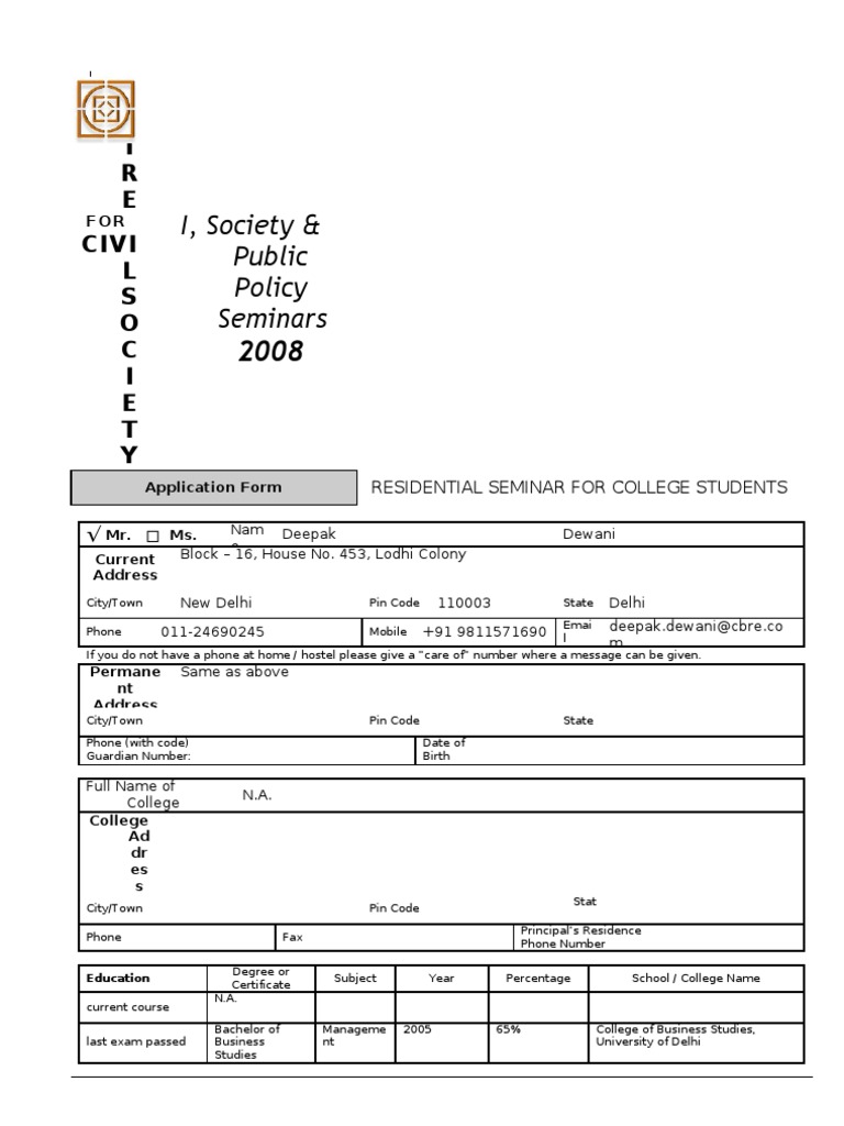 Ispp 08 Application | PDF