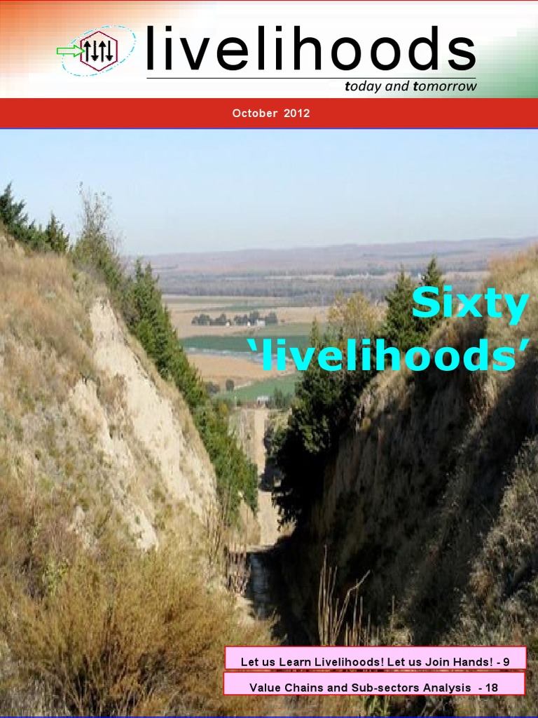 Livelihoods October 2012 | PDF | Poverty | Poverty & Homelessness