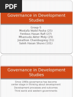 Governance in Development Studies