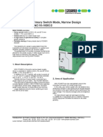 Power Supply, Primary Switch Mode, Narrow Design MINI-PS-100-240AC/10-15DC/2