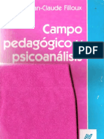 Filloux, Jean-Claude - Campo Pedagógico y Psicoanálisis.pdf