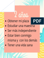 Obtener Mi Plaza Estudiar Una Maestría Ser Más Independiente Estar Bien Conmigo Misma y Con Los Demás Tener Una Vida Sana