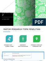 Faktor pengaruh topik penelitian dan status persetujuan