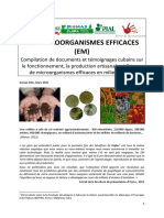 LES MICROORGANISMES EFFICACES (EM)