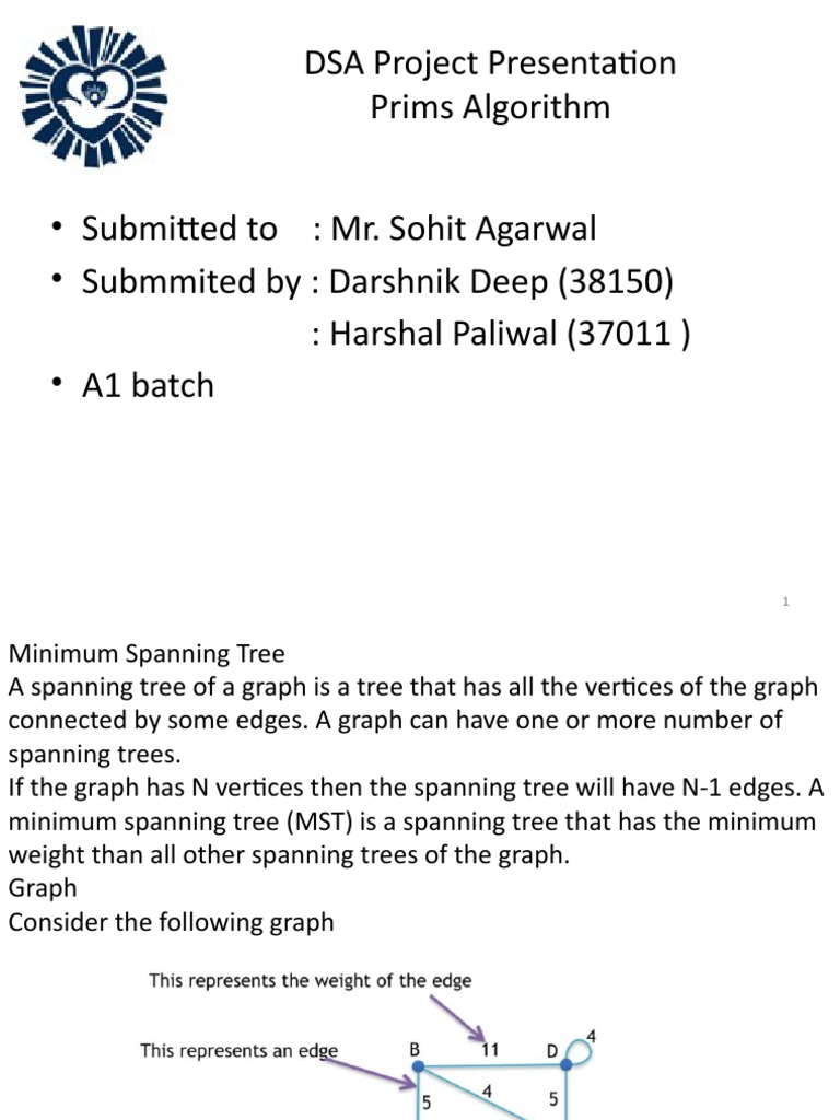 MST Using Prims Algorithm | PDF